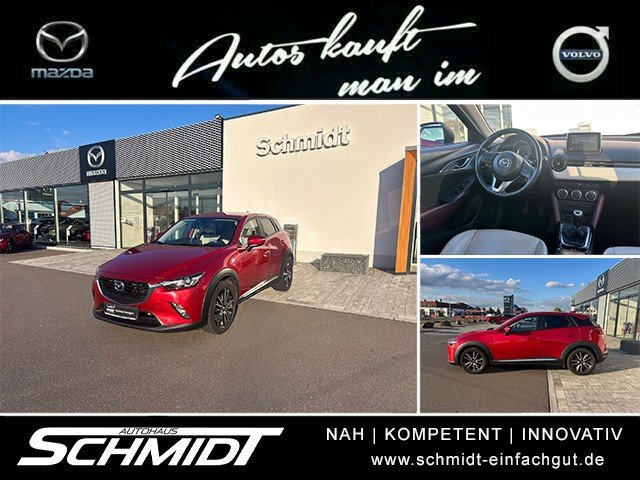 Mazda CX-3 SKYACTIV-G 120 FWD 88 kW (120 PS) Top-Ausstattg, Leder weiß uvm.  